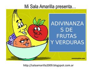 Adivinanzas De Frutas Y Verduras