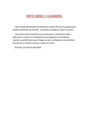 MITO HERO Y LEANDRO Jorge Higuera 2 D