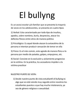 El Bullyng