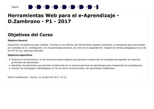 Herramientas Web Para El E Aprendizaje