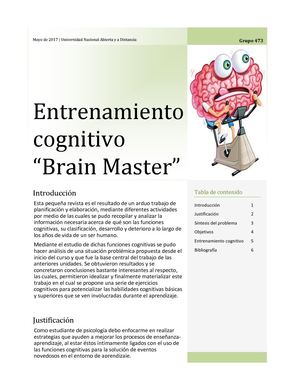 Entrenamiento Cognitivo, Brain Master