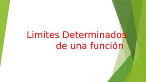 Limites Determinados De Una Función