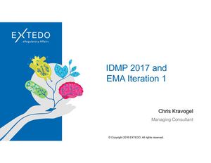 IDMP 2017 And EMA Iteration 1 - Chris Kravogel