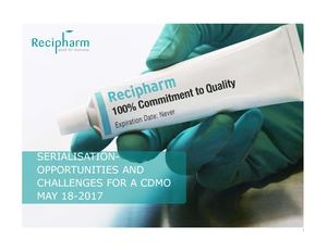 Serialisation Opportunities And Challenges For A CDMO - Staffan Widengren