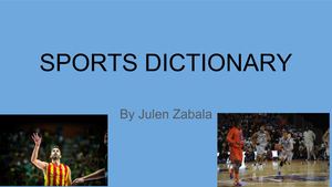 Sports Dictionary