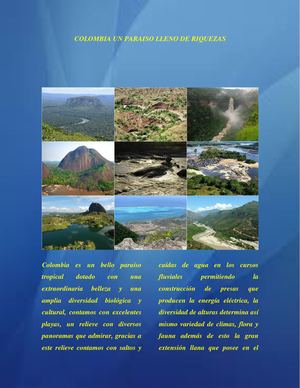 Colombia Un Paraiso Lleno De Riquezas