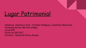 LUGAR PATRIMONIAL