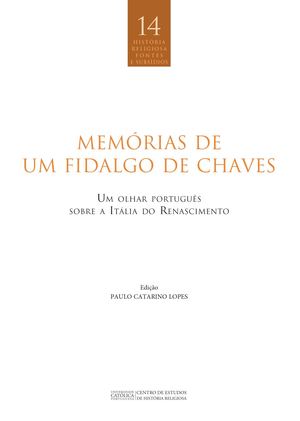 Memórias de um Fidalgo de Chaves: Um olhar português sobre a Itália do Renascimento