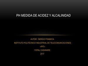 Ph Medida De Acidez Y Alcalinidad