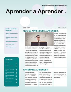 Aprender A Aprender