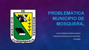 Problemática Municipio De Mosquera