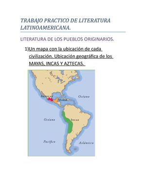 Trabajo Practico De Literatura Latinoamericana