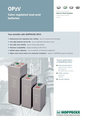 HOPPECKE OPzV batterie