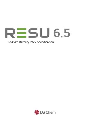 LG Chem RESU 6.5 batterie