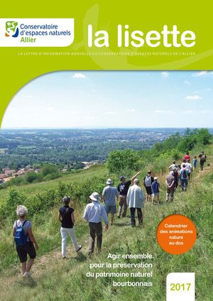 La Lisette 2017, lettre d'information du CEN Allier