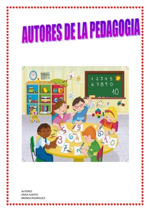 Autores De La Pedagogia