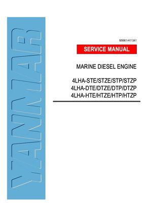 Yanmar 4LHA DTE Marine Diesel Engine Service Repair Manual