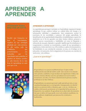 Aprender A Aprender