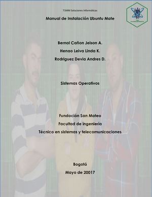 Manual De Instalación Ubuntu Mate