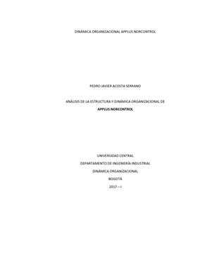 Dinámica Organizacional Applus Norcontrol