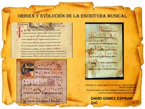 Evolucion De La Escriptura Musical