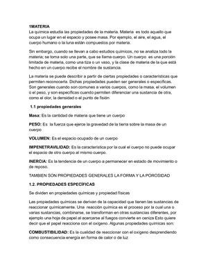 LA MATERIA