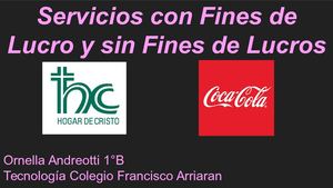 Servicios Con Fines De Lucro Y Sin Fines De Lucros