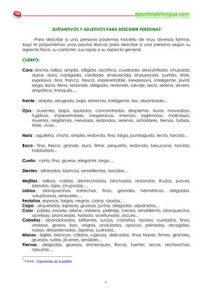 Descripcion De Personas