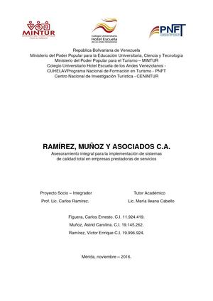 Informe Final Ramirez Muñoz Y Asociados 01 11 2016