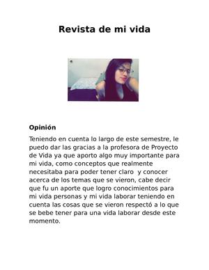 Revista De Mi Vida