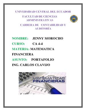 Jenny Morocho Portafolio Ca 4 4 Matematicas Financiera