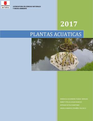 PLANTAS ACUATICAS
