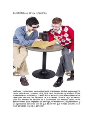 contabilidad en bares