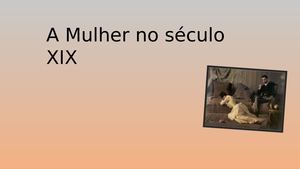 O papel da mulher no Século XIX