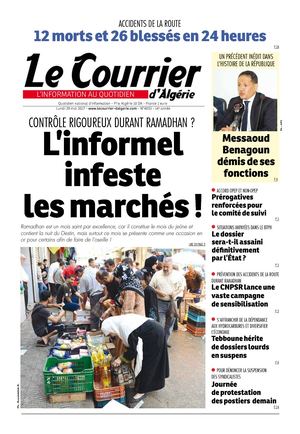 Le Courrier D'Algérie Du Lundi 29 Mai 2017