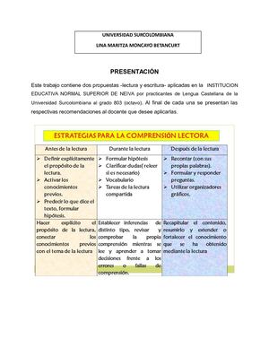 Propuestas didácticas