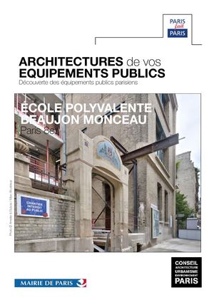 Livret Equipement public Ecole Polyvalente Beaujon Monceau