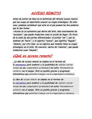 Acceso Remoto