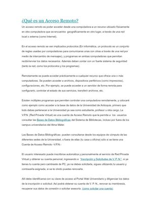 Qué Es Un Acceso Remoto