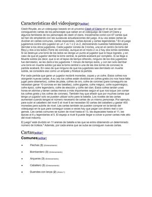 Características Del Videojuego