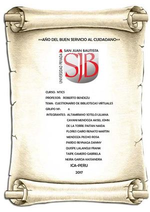 Características De La Biblioteca Virtual Grupo 6