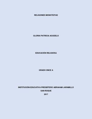 Religiones Monoteistas