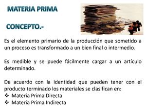 1 2 2 Materia Prima