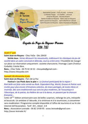 Gazette du Royans-Vercors Juin 2017