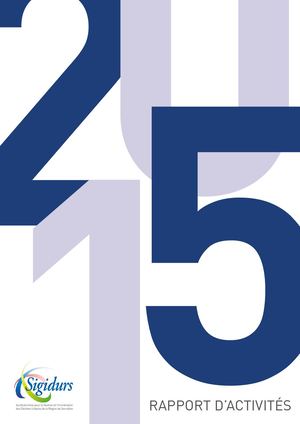 Rapport d'activités SIGIDURS 2015