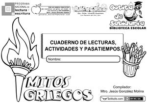 Mitos Griegos, Cuaderno De Lecturas, Actividades Y Pasatiempos