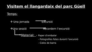 Visitem El Llangardaix Del Parc Güell