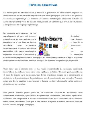 Portales Educativos