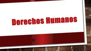 Derechos Humanos