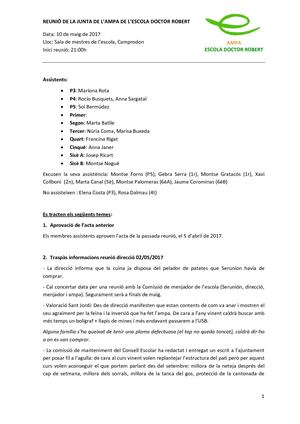 A Junta Ampa 20170510